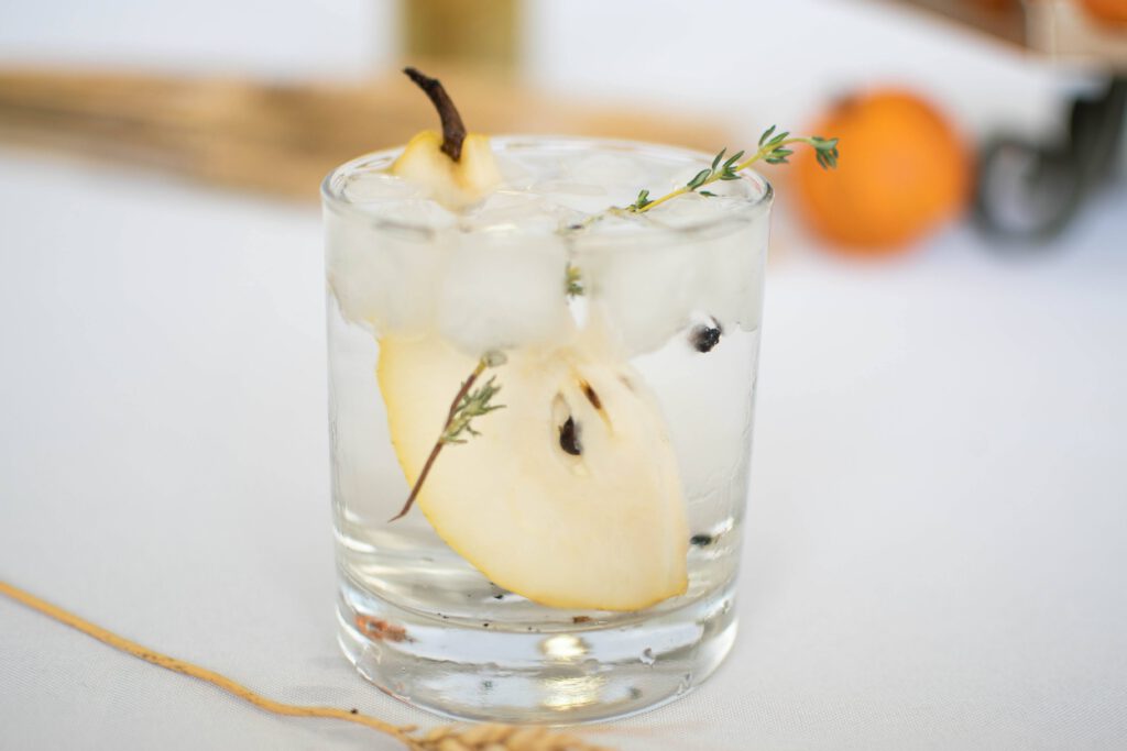 Pear Gin and Tonic